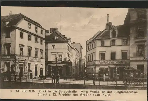 Berlin Spreestrasse Jungfernbruecke Baeckerei 