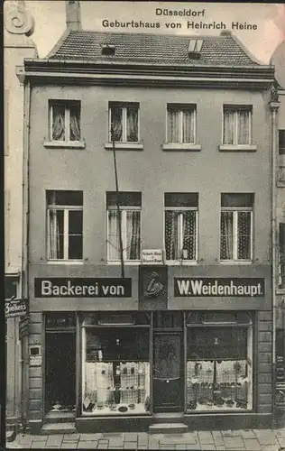 Duesseldorf Geburtshaus Heinrich Heine Baeckerei W Weidenhaupt