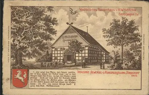 Duesseldorf Gewerbe- und Kunstausstellung Duesseldorf 1902