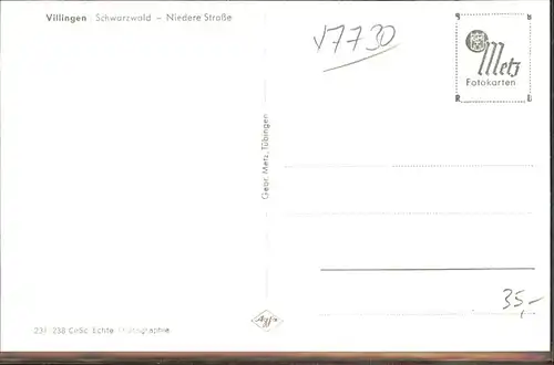 Villingen-Schwenningen Niedere Strasse / Villingen-Schwenningen /Schwarzwald-Baar-Kreis LKR