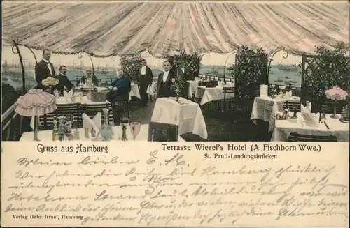 Hamburg Terrasse Wiezel`s Hotel
