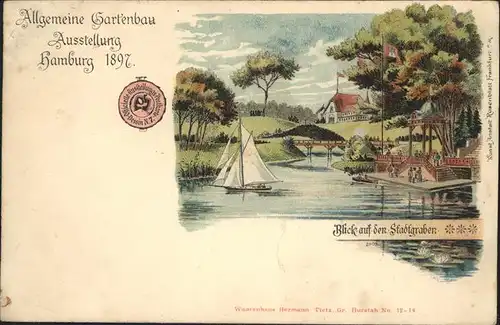 Hamburg Allg. Gartenbau-Ausstellung Hamburg 1897