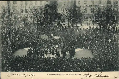 Hamburg Konzert Rathausmarkt