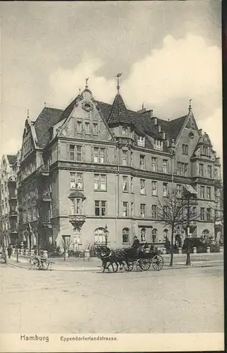 Hamburg Eppendorferlandstrasse Pferdekutsche