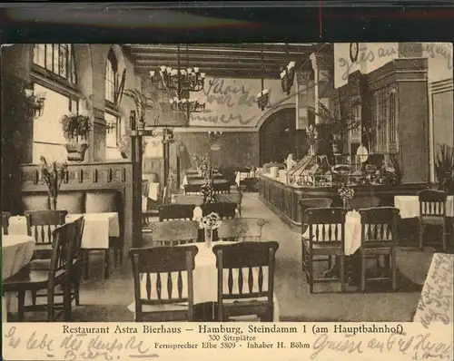 Hamburg Steindamm Restaurant Astra Bierhaus