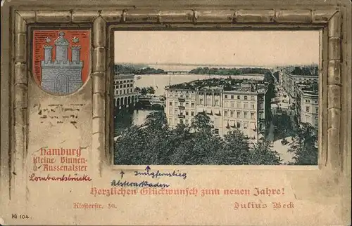 Hamburg Wappen Neujahr Julius Beck