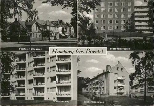 Hamburg Gross Borstel Beerboomstuecken Borsteler Chaussee Broedermannsweg