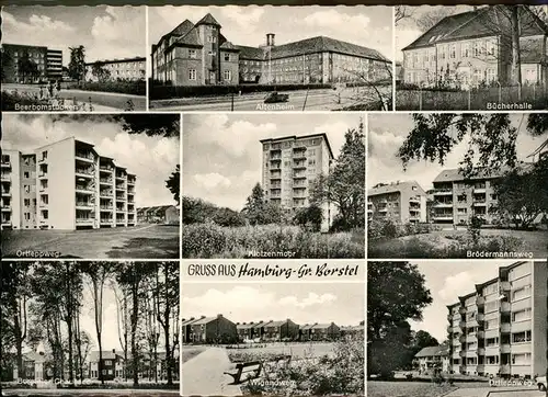 Hamburg Gross Borstel Broedermannsweg Buecherhalle Altenheim 