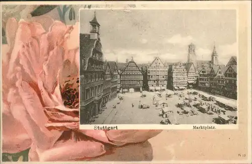 Stuttgart Marktplatz  Rose