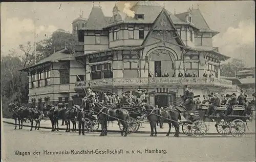 Hamburg Wagen Hammonia Rundfahrt Gesellschaft Kutsche