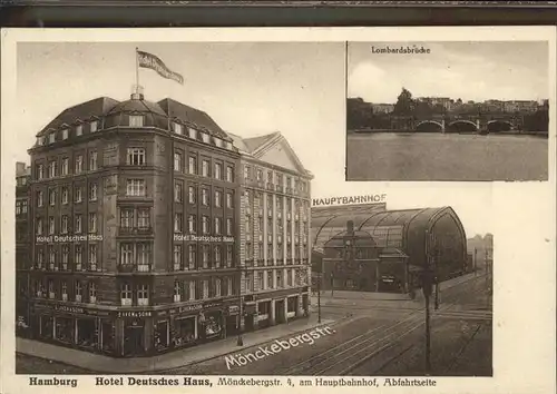 Hamburg Hotel Deutsches Haus  Bahnhof Lombardsbruecke