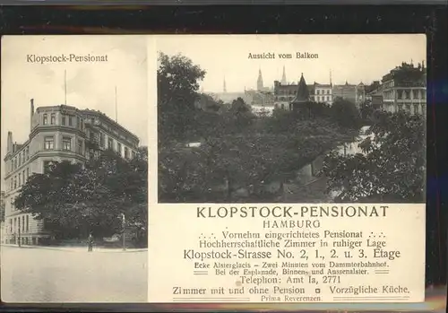 Hamburg Klopstock Pension 
