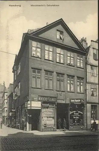 Hamburg Mendelssohns Geburtshaus