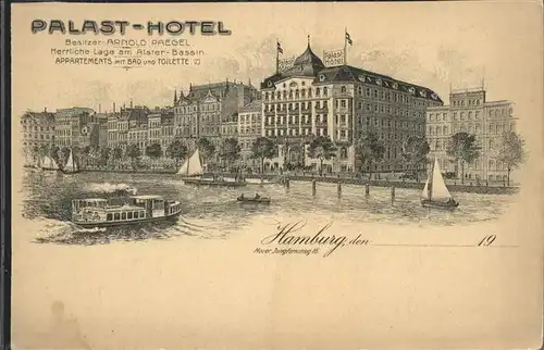 Hamburg Palast Hotel Schiff