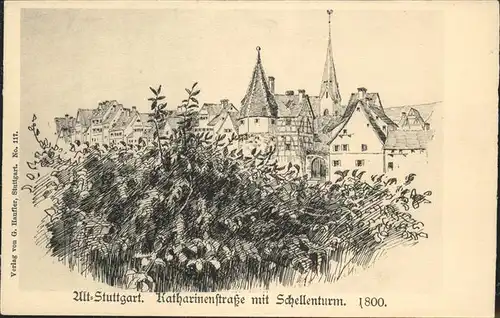 Stuttgart Katharinenstrasse Schellenturm