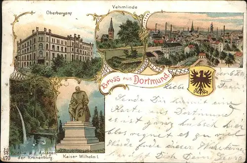 Dortmund Vehmlinde Oberbergamt Kaiser Wilhelm
