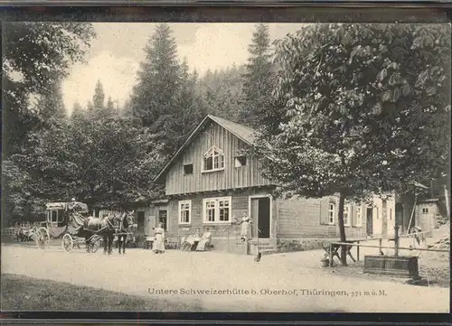 Oberhof Thueringen Untere Schweizerhuette Kutsche