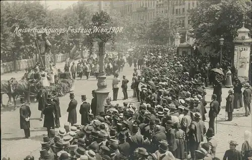 Wien Kaiserhuldingungsfestzug 1908