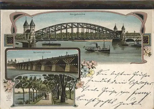 Magdeburg Koenigsbruecke Herrenkrugbruecke