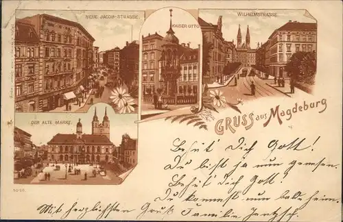 Magdeburg Wilhelmstrasse Kaiser Otto Neue Jacob Strasse