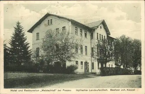 Passau Hotel Restauration Waldschloss Kat. Passau