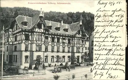 Triberg Frauenvereinshaus Kat. Triberg im Schwarzwald