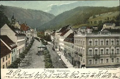 Triberg Marktplatz Kat. Triberg im Schwarzwald