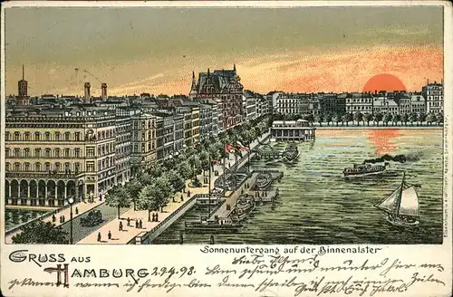 Hamburg Binnenalster Kat. Hamburg