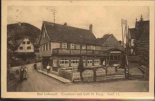 wx55766 Bad Liebenzell Konditorei und Cafe Kategorie. Bad Liebenzell Alte Ansichtskarten