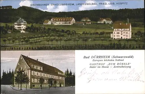 Bad Duerrheim Gasthof Roessle Kat. Bad Duerrheim