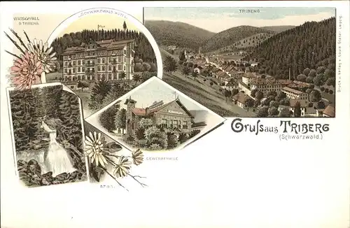 Triberg Schwarzwald Hotel
Wasserfall Kat. Triberg im Schwarzwald