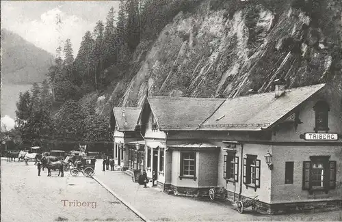 Triberg Bahnhof Kat. Triberg im Schwarzwald