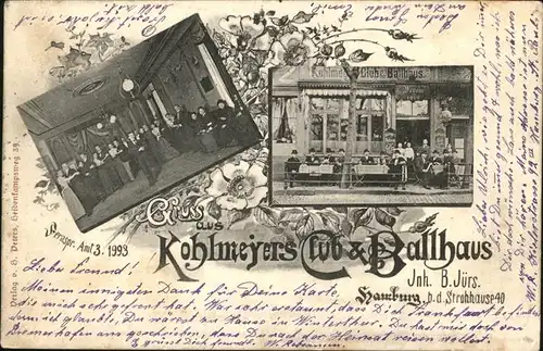 Hamburg Kohlmeyers Ballhaus Kat. Hamburg