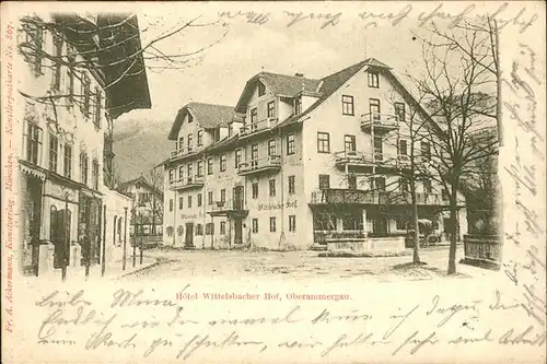 Oberammergau Hotel Wittelsbacher Hof Kat. Oberammergau