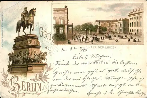 Berlin Unter den Linden Kat. Berlin