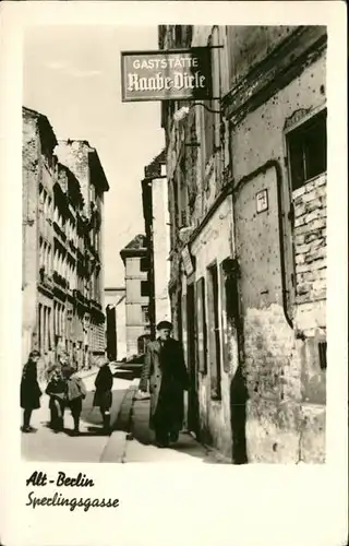 Berlin Alt Berlin Sperlinggasse Gaststaette Raabe Diele Kat. Berlin