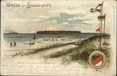 Helgoland Blick von Duene / Helgoland /Pinneberg LKR