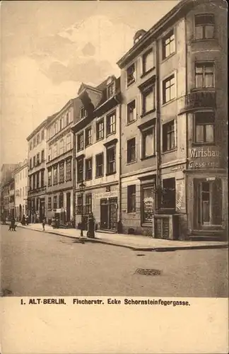 Berlin Fischerstrasse Ecke Schornsteinfegerstrasse Wohnhaus Kat. Berlin