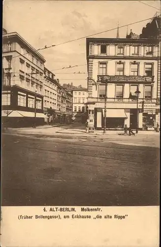 Berlin Molkenstrasse Bollengasse alte Rippe Kat. Berlin