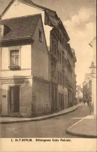 Berlin Rittergasse Ecke Petristrasse Kat. Berlin