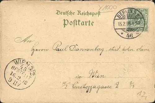 Berlin Reichstagsgebaeude Unter den Linden Kat. Berlin