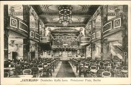 Berlin Deutsches Kaffeehaus Vaterland Kat. Berlin