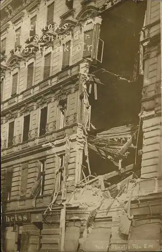 Berlin Gr. Frankstrasse zerstoertes Haus Kat. Berlin