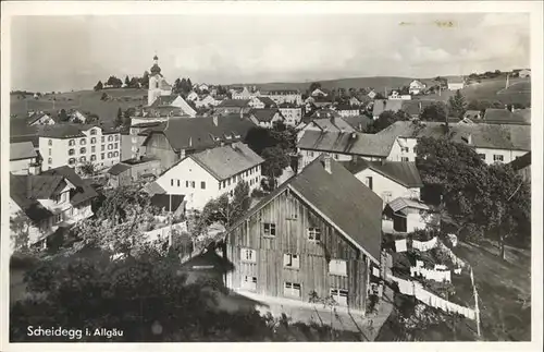 Scheidegg Allgaeu Gesamtansicht Kat. Scheidegg