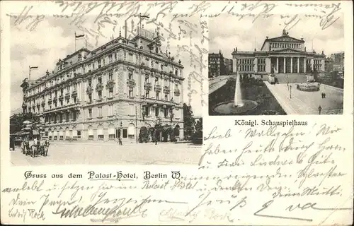 Berlin Palast-Hotel Schauspielhaus Kat. Berlin