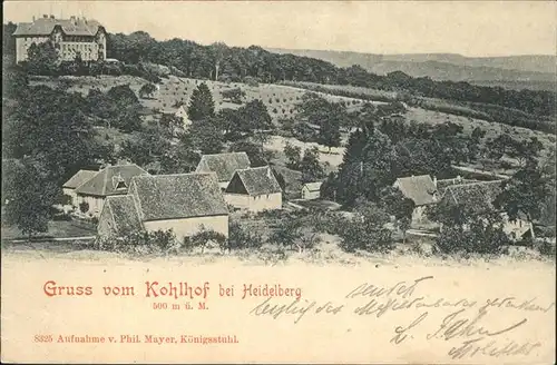 Heidelberg Kohlkopf Kat. Heidelberg