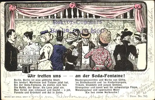 Berlin Soda-Fontaine Kat. Berlin