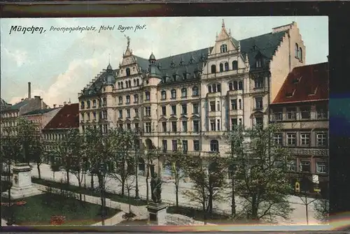 Muenchen Promenadenplatz Hotel Bayr. Hof Kat. Muenchen