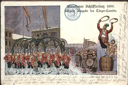 Muenchen Schaefflertanz 1900 Kat. Muenchen