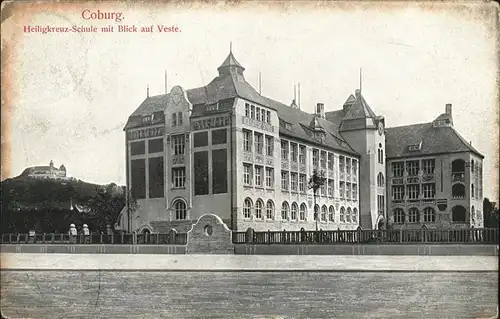 Coburg Heiligkreuz Schule Veste Kat. Coburg